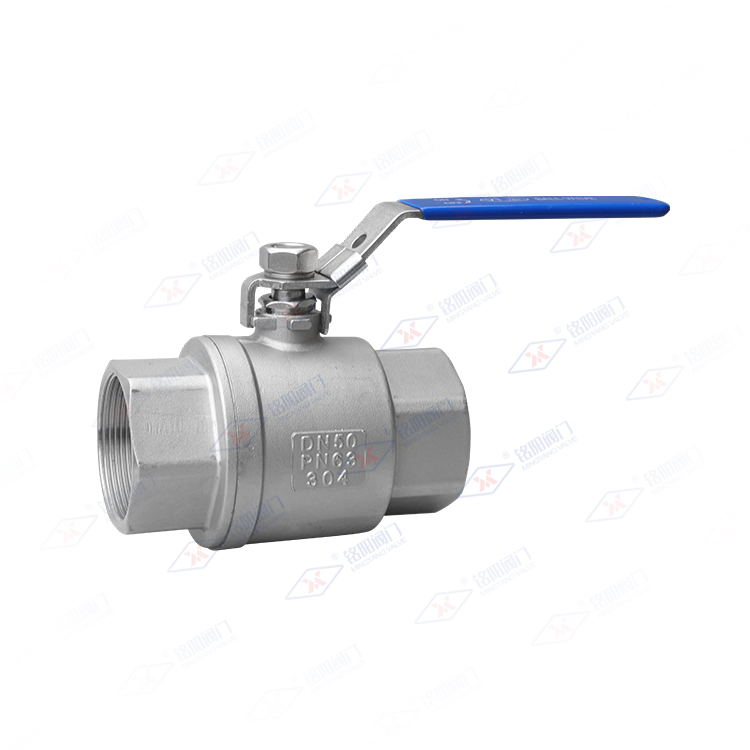 德标二片式丝扣球阀